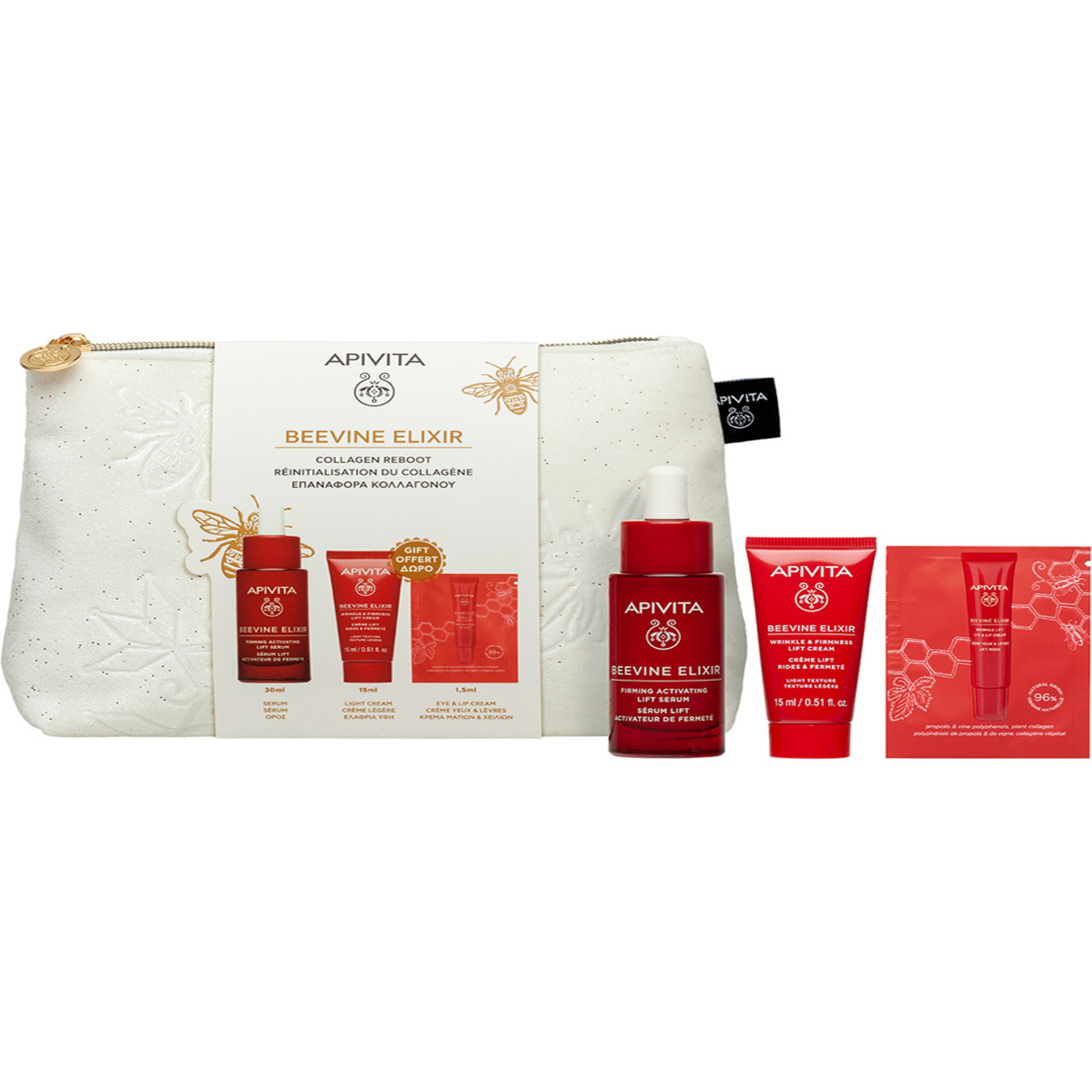 producto-Pack Beevine Elixir Serum 30Ml + Mini Crema Ligera 15Ml & Sachet Ojos 1.5Ml